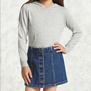 Forever 21 girls jean skirt
